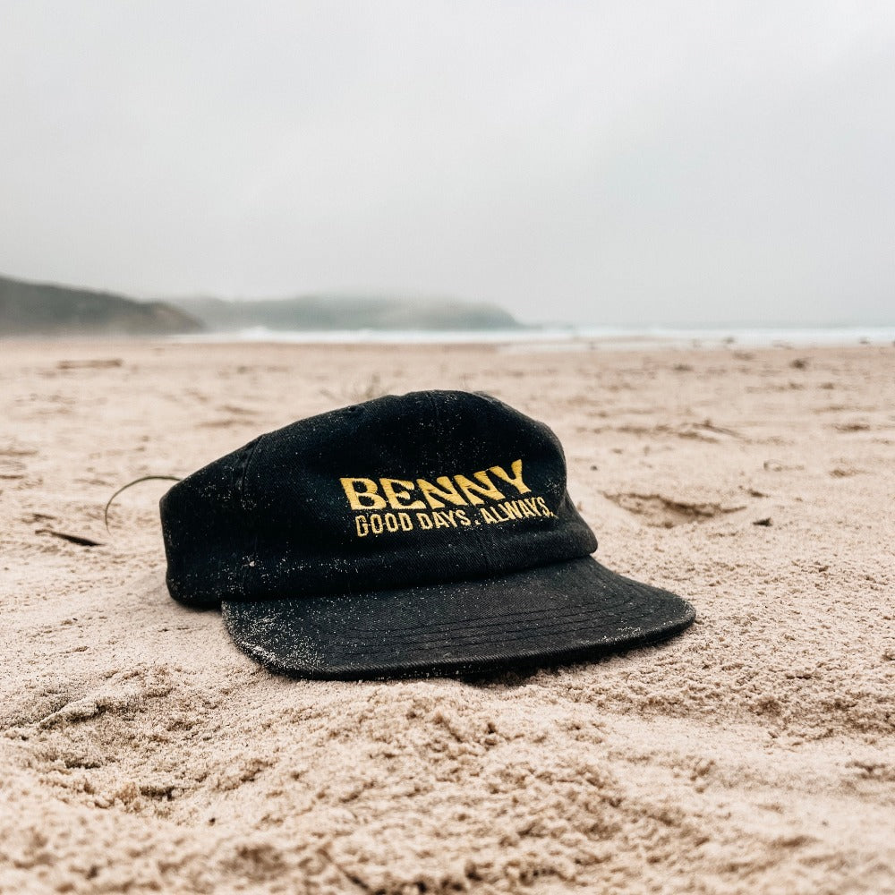 Good Days 6 Panel Cap - Black