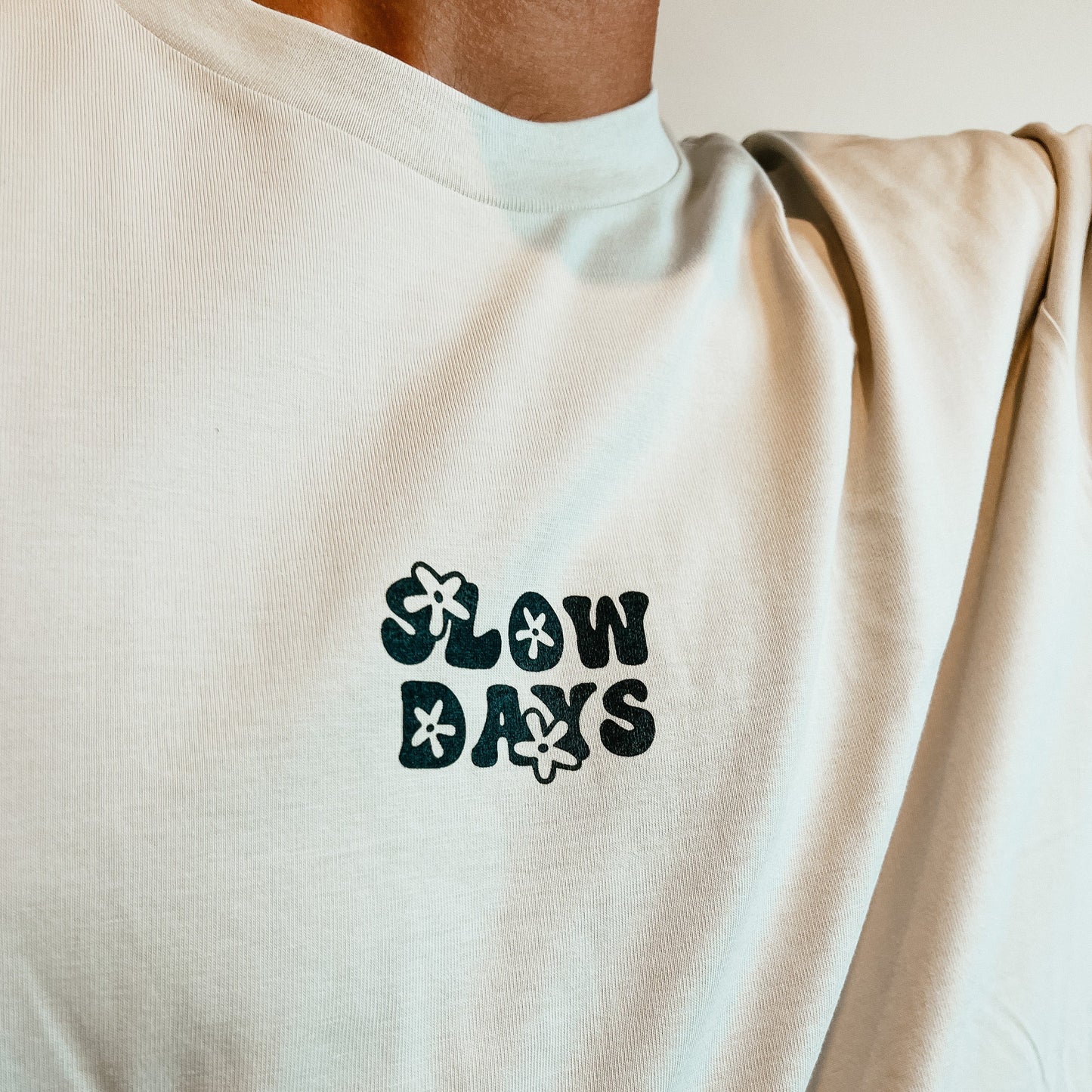 Unisex Slow Days Tee - Bone