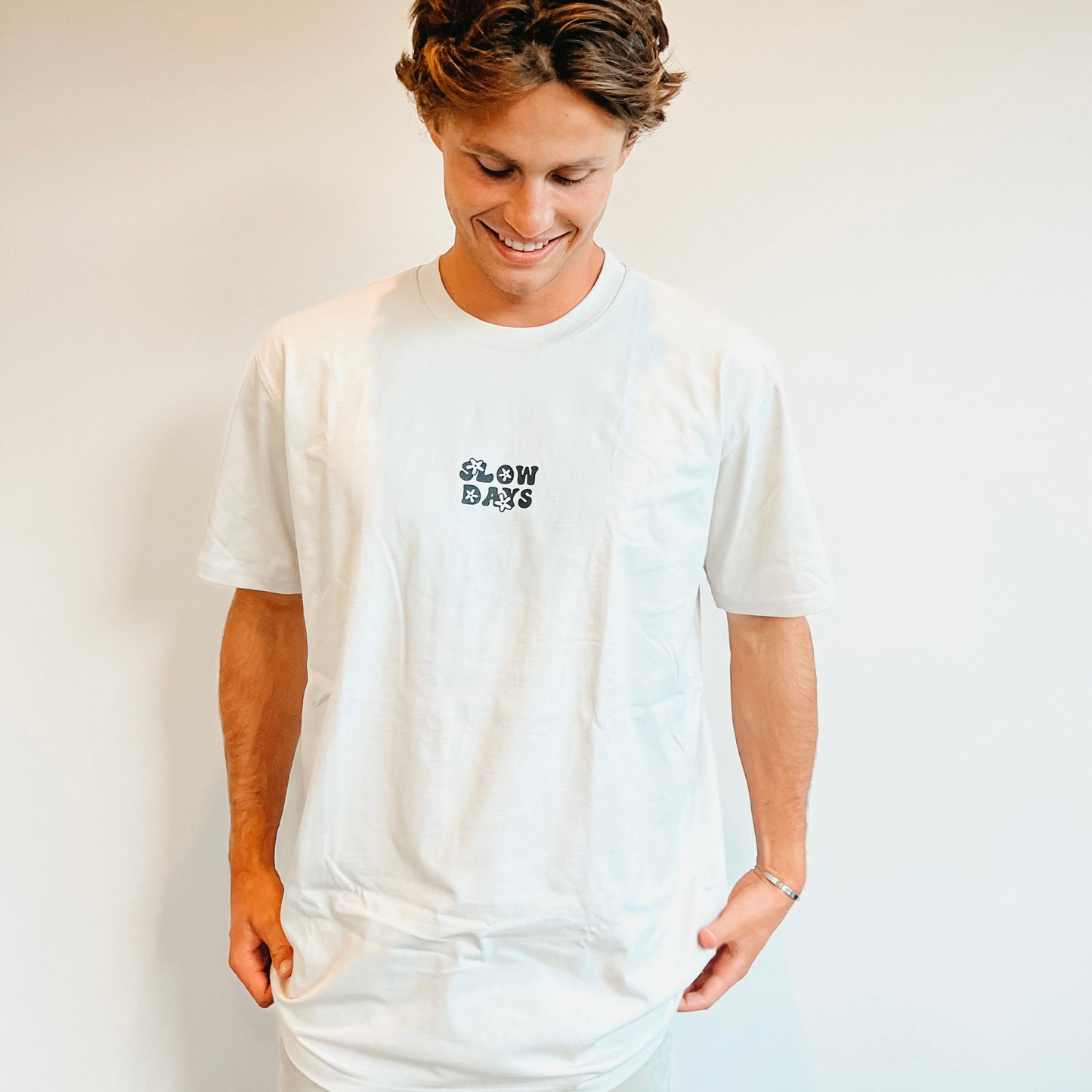 Unisex Slow Days Tee - Bone
