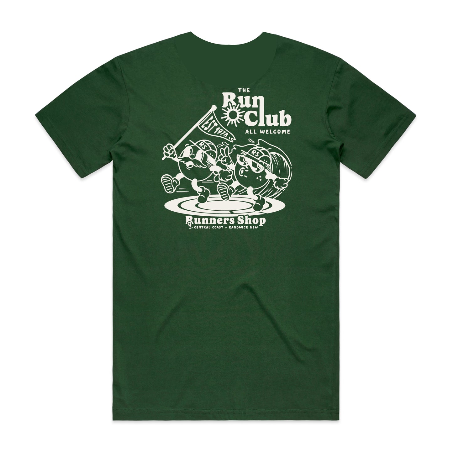 Unisex Run Club Tee - Forest