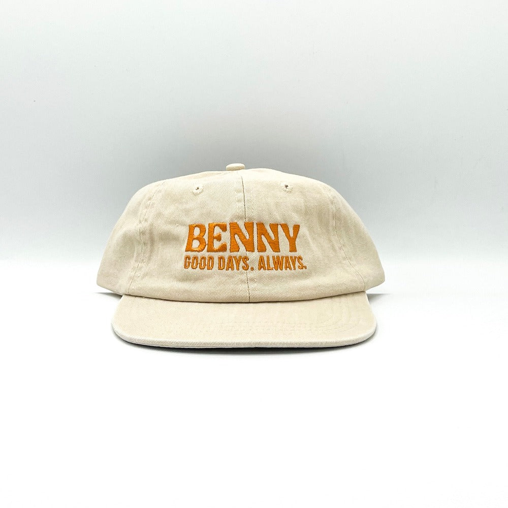 Good Days 6 Panel Cap - Beige/Rust