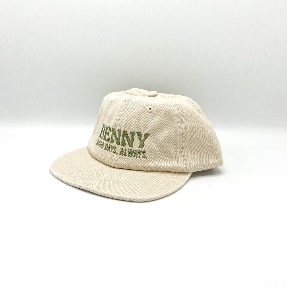 Good Days 6 Panel Cap - Beige/Olive