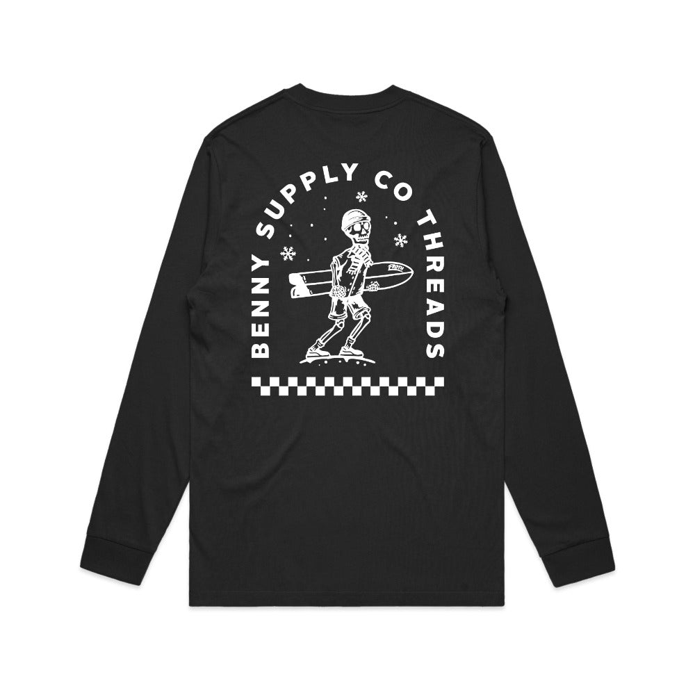 Unisex Lenny Long Sleeve Tee - Black