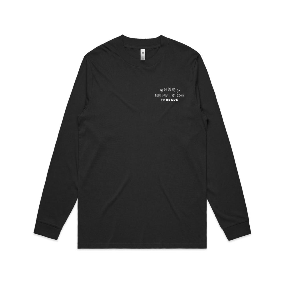Unisex Lenny Long Sleeve Tee - Black