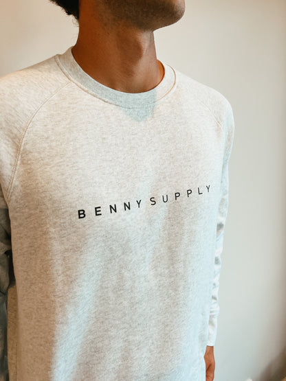 Unisex Supply Crew - White Marle