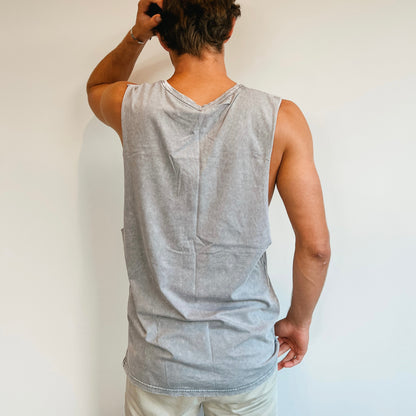 Unisex Making Waves Tank - Stonewash Ash