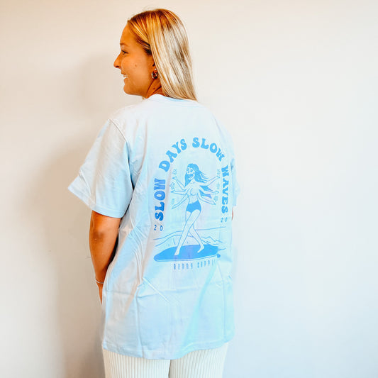 Womens Slow Days Tee - Powder