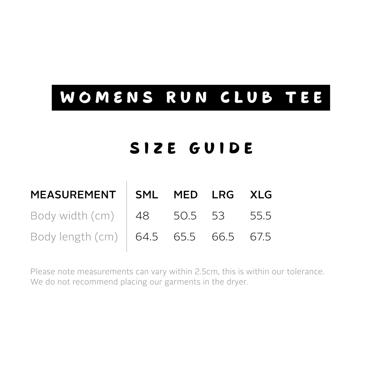 Womens Run Club Tee - Natural/Blue