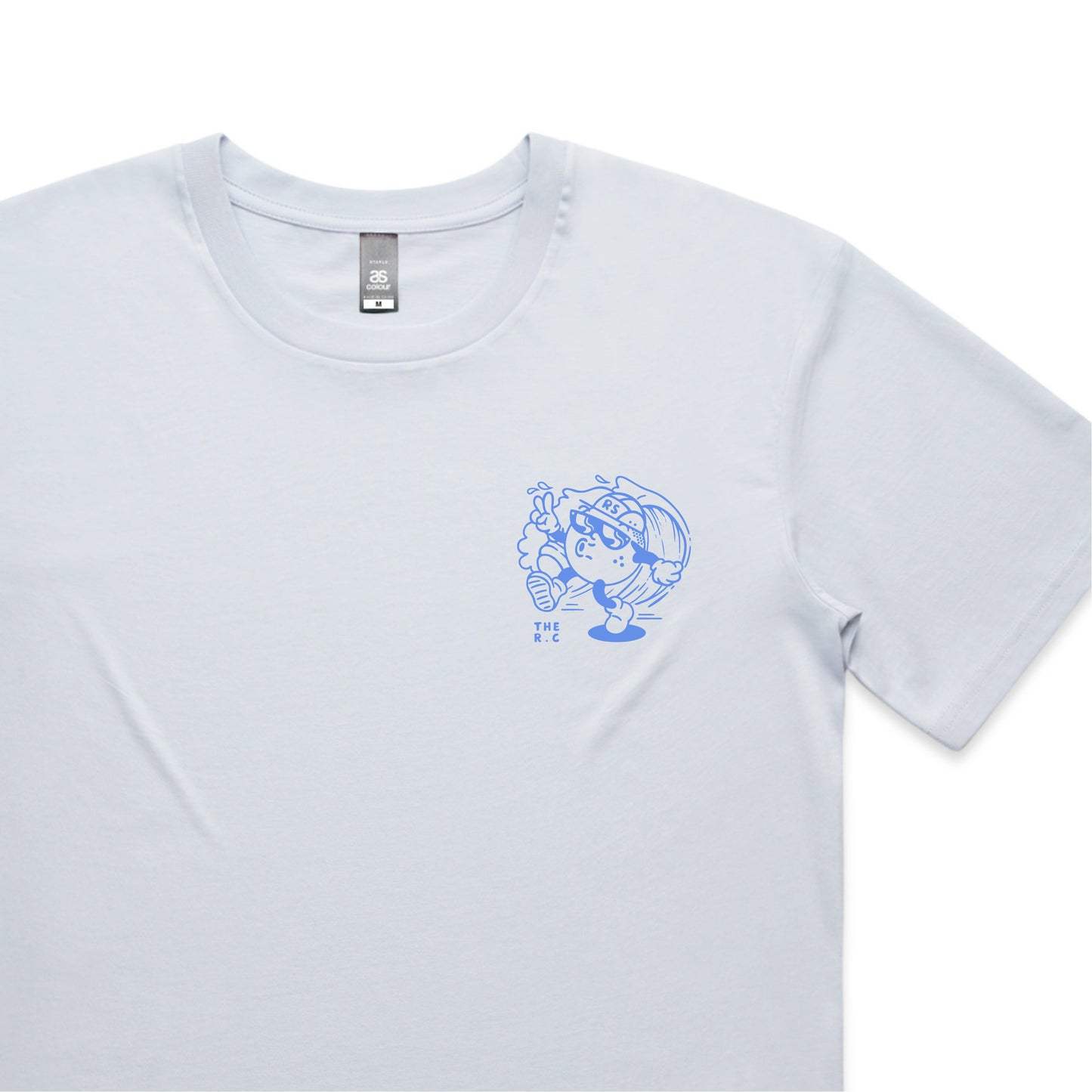 Unisex Run Club Tee - Powder/Blue