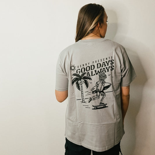 Womens Good Days Tee - Storm