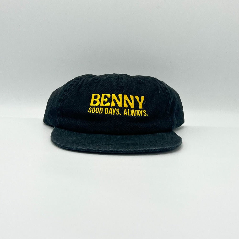Kids Good Days 6 Panel Cap - Black