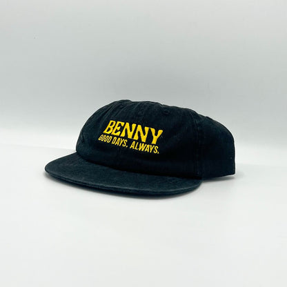 Kids Good Days 6 Panel Cap - Black