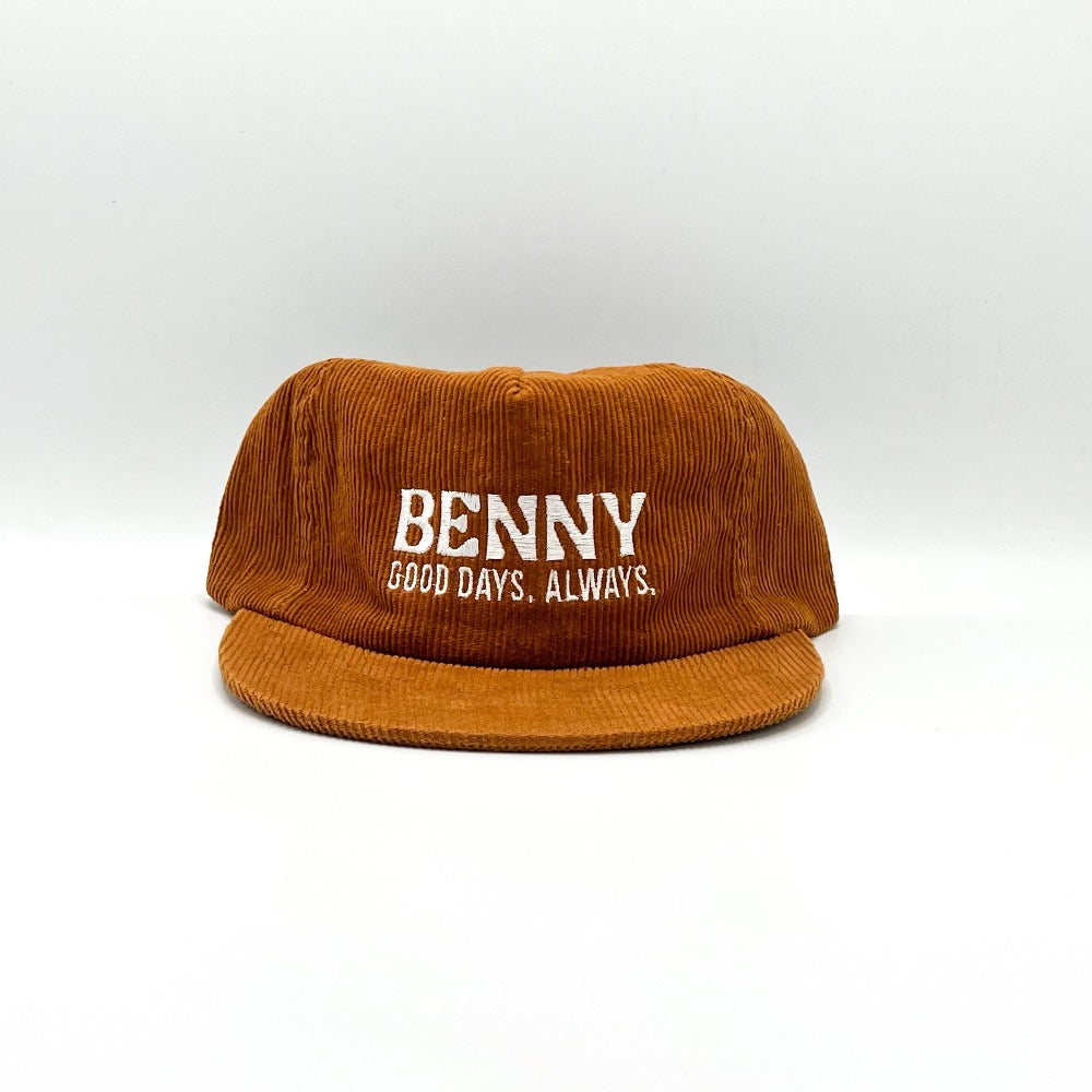 Good Days 5 Panel Corduroy Cap - Copper