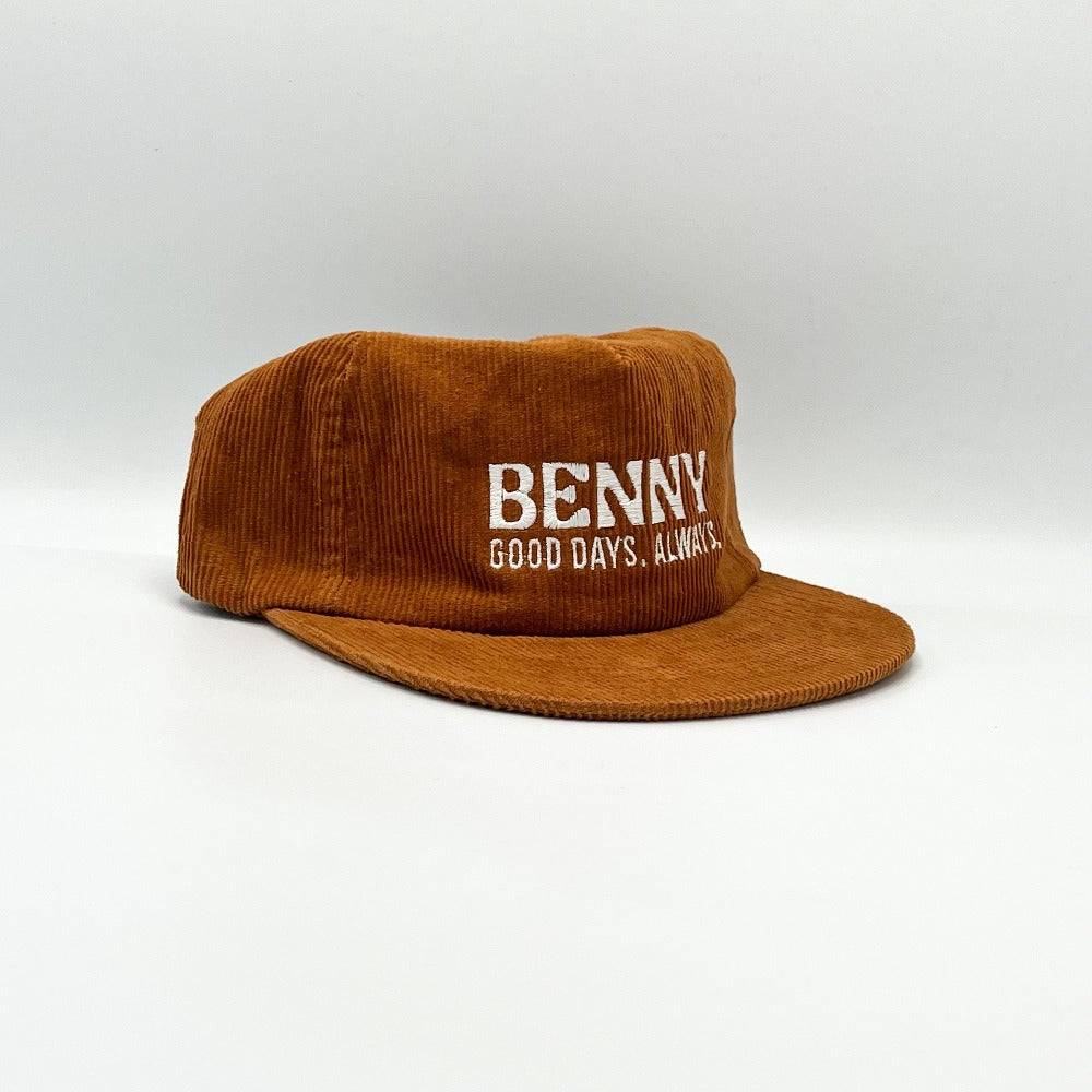 Good Days 5 Panel Corduroy Cap - Copper