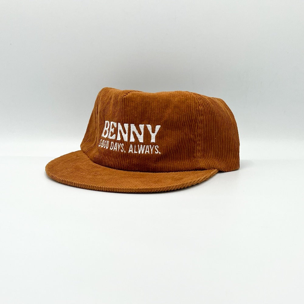 Good Days 5 Panel Corduroy Cap - Copper