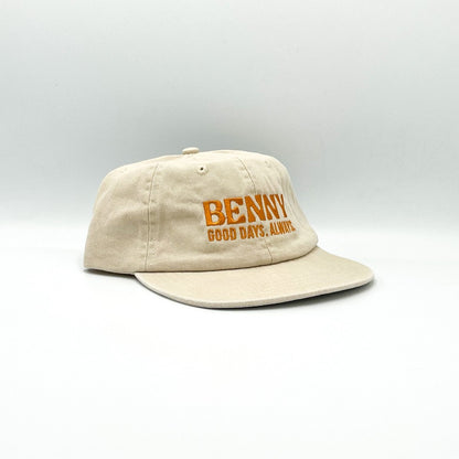 Good Days 6 Panel Cap - Beige/Rust