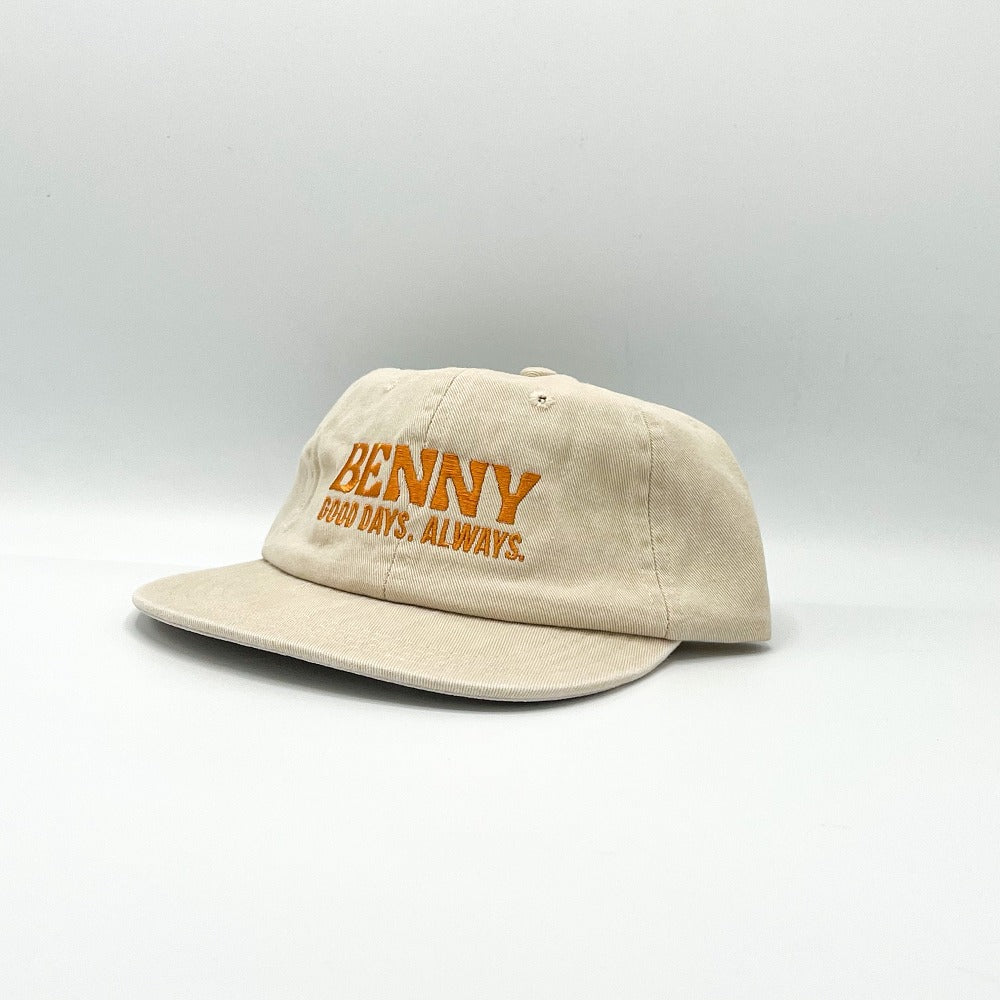 Good Days 6 Panel Cap - Beige/Rust