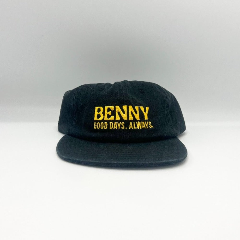 Good Days 6 Panel Cap - Black