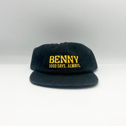 Good Days 6 Panel Cap - Black