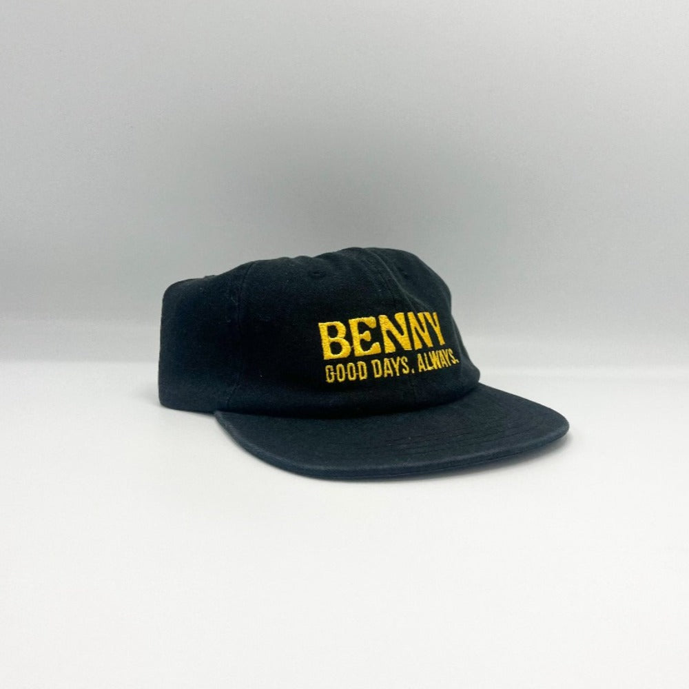 Good Days 6 Panel Cap - Black