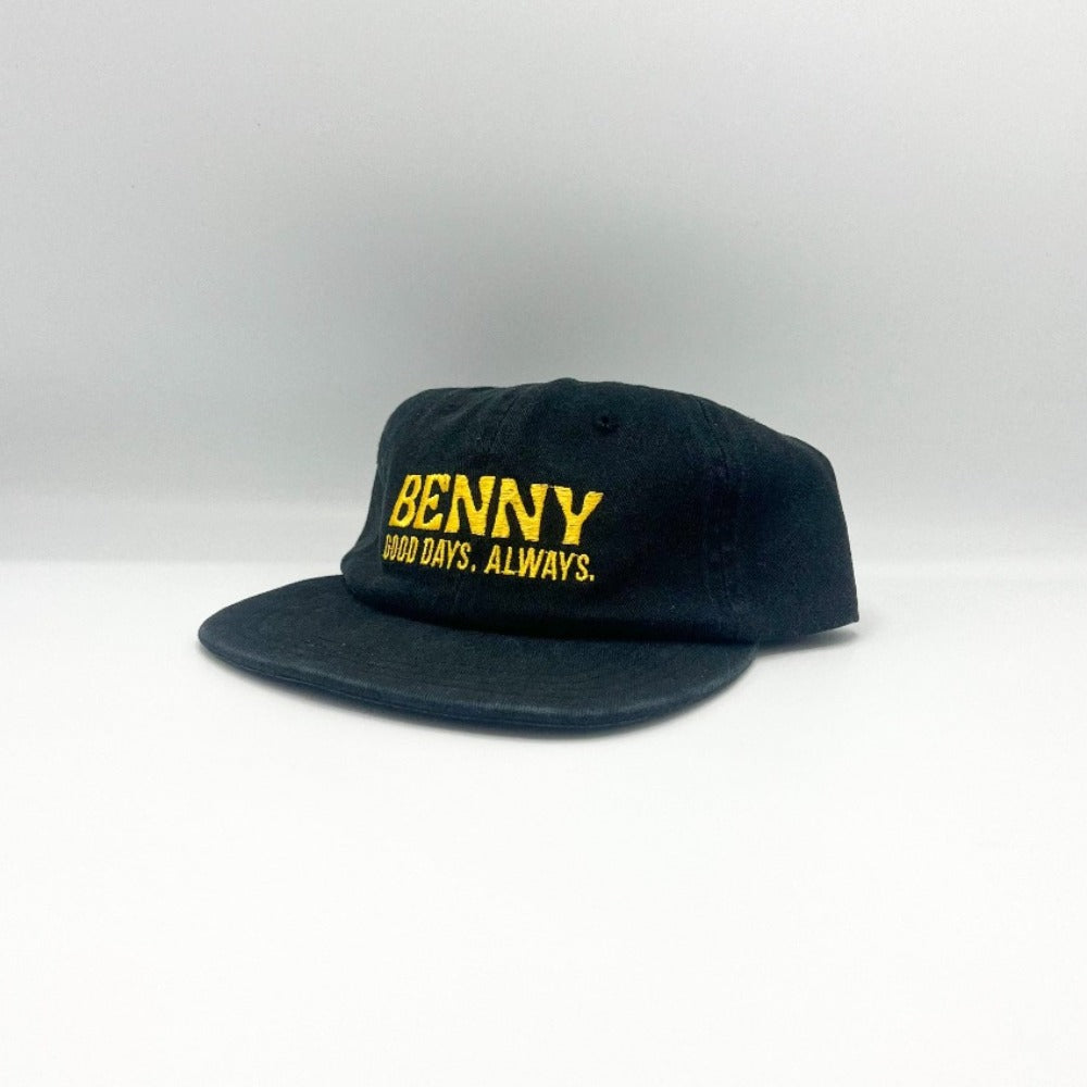 Good Days 6 Panel Cap - Black
