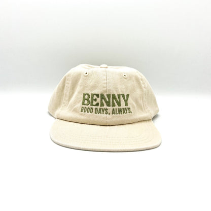 Good Days 6 Panel Cap - Beige/Olive