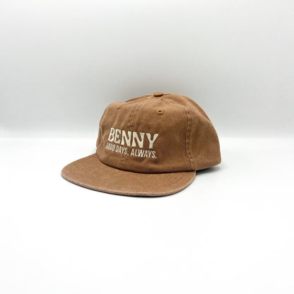 Good Days 6 Panel Cap - Walnut