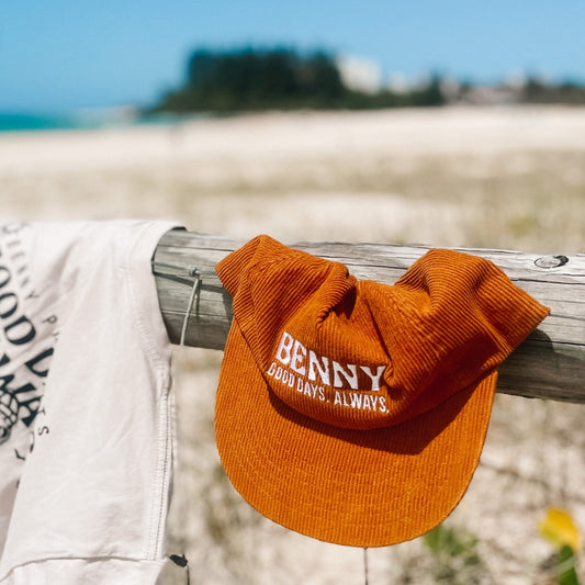 Good Days 5 Panel Corduroy Cap - Copper