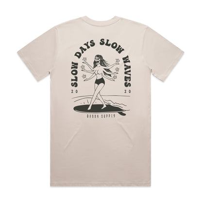 Unisex Slow Days Tee - Bone
