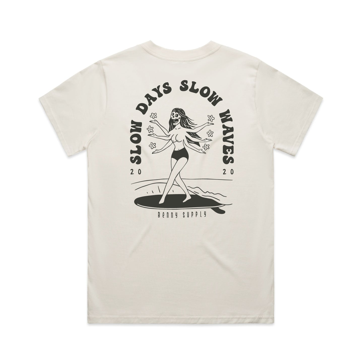 Womens Slow Days Tee - Bone