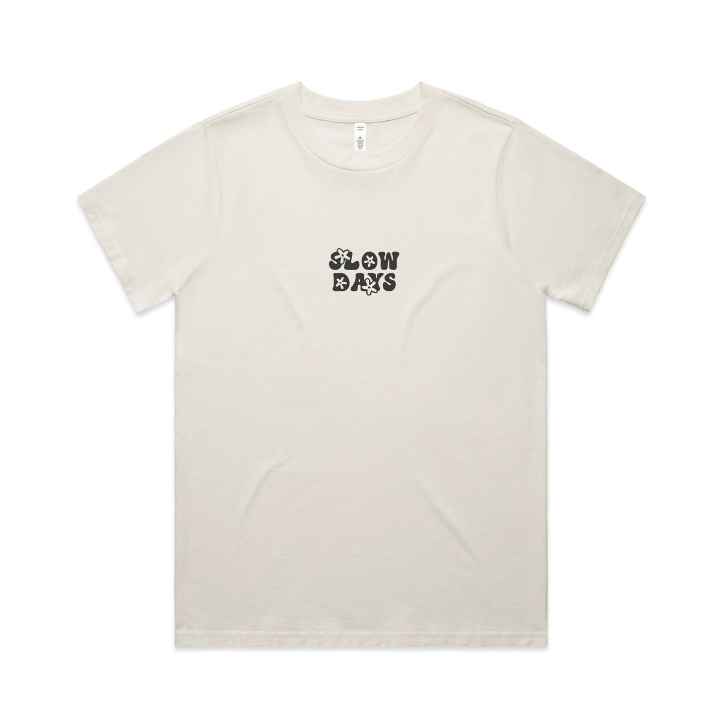 Womens Slow Days Tee - Bone